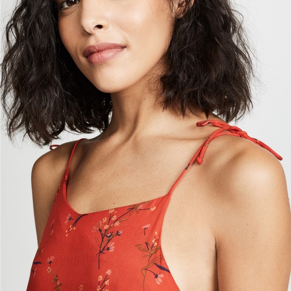 Kos Resort - Red Floral Sundress - Medium - Picture 2 of 11